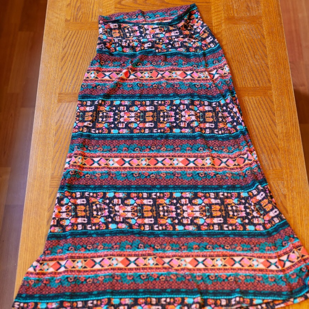 Mossimo Supply Co. Tribal Print Maxi Skirt